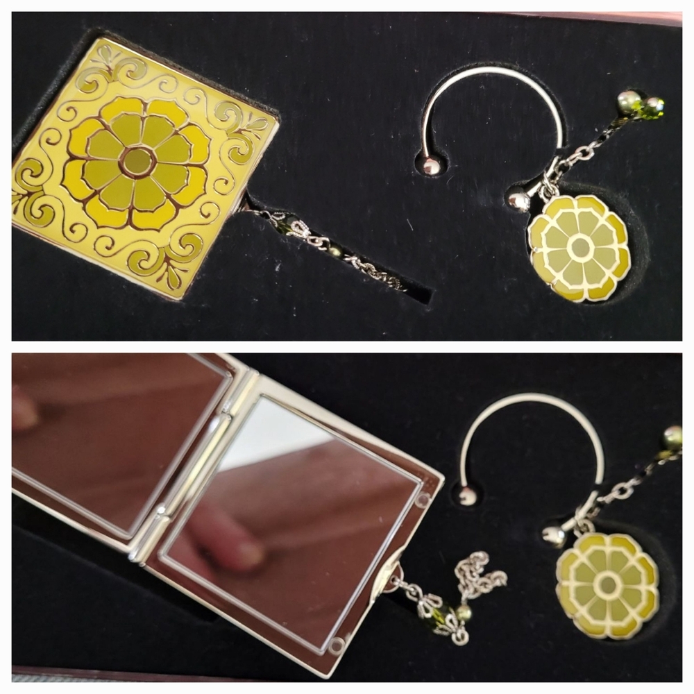 Purse Mirror / Key Ring Set / BOXED - Picture 7 of 8